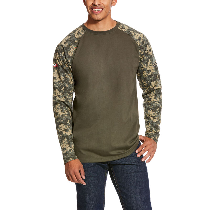 Baseball T-Shirt in Sage Digi Camo 