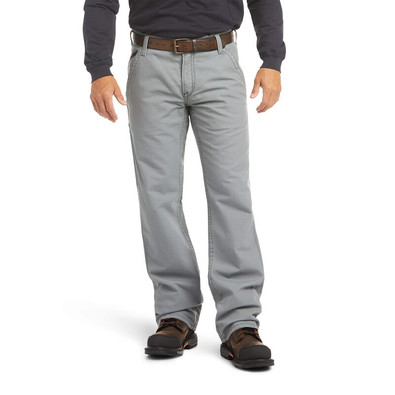fingeraftryk Slette labyrint Ariat FR M4 Relaxed Workhorse Bootcut Pant in Gray | 10017226