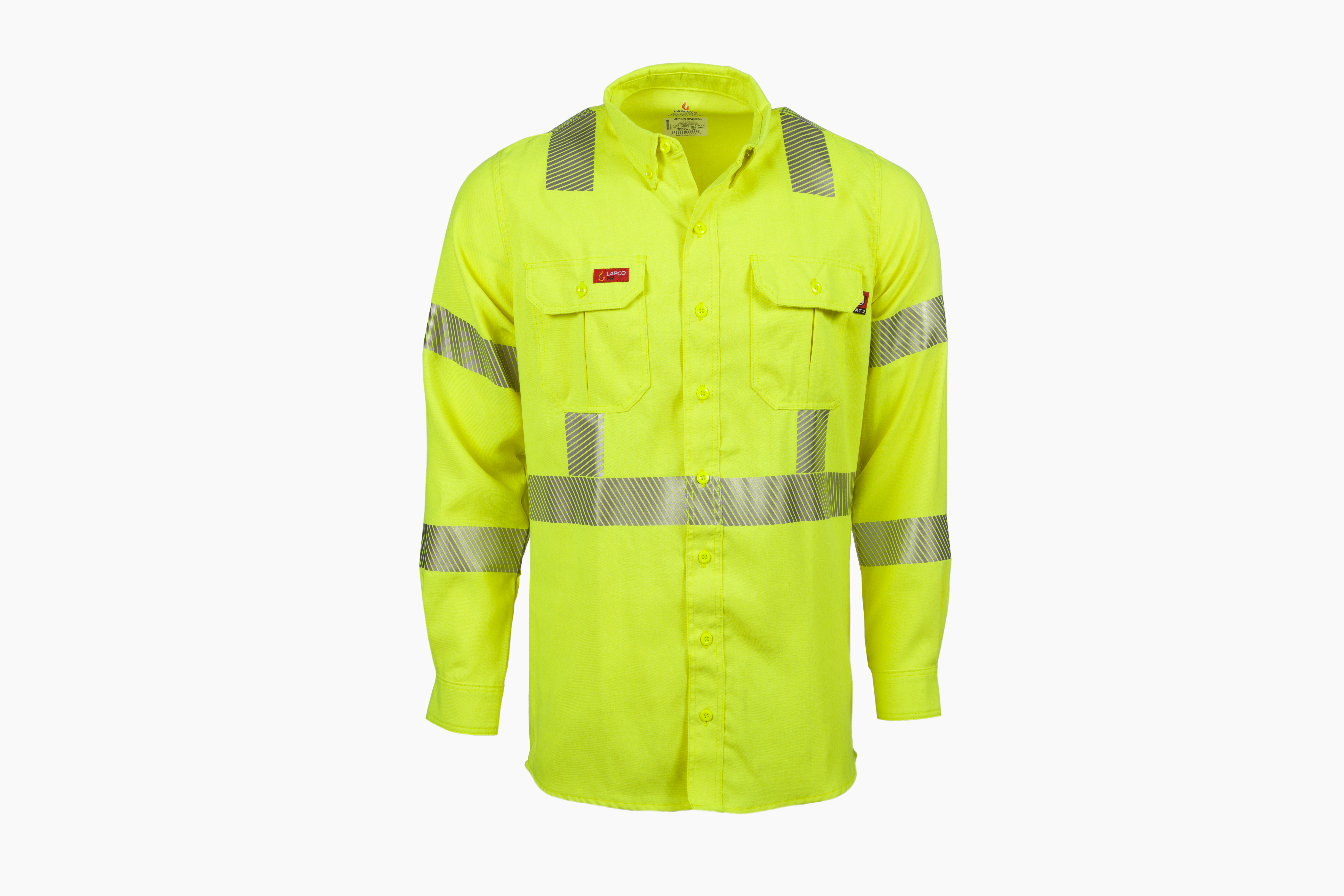 Lapco 5 oz. FR Hi-Viz Uniform Shirt | TCSHV5C3