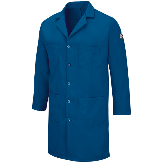 Bulwark FR Men's 6 oz. Nomex Lab Coat - Royal Blue - KNL2RB