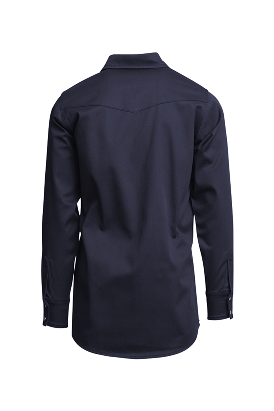 Lapco 9 oz. FR Welding Pearl Snap Shirt | Navy - INNWS