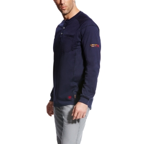 Ariat FR Air Henley Top - Navy