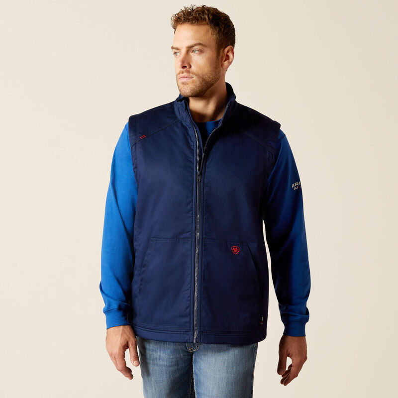 Ariat FR Basic Insulated Vest | Navy flame, resistant, retardant, frc