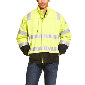 Ariat FR Hi Vis H2O Insulated Waterproof Jacket - Hi Vis Yellow