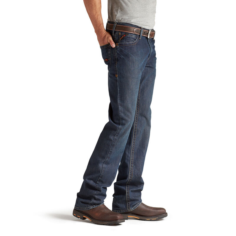 Ariat FR M4 Relaxed Basic Bootcut Jean - Shale Wash - 10012555