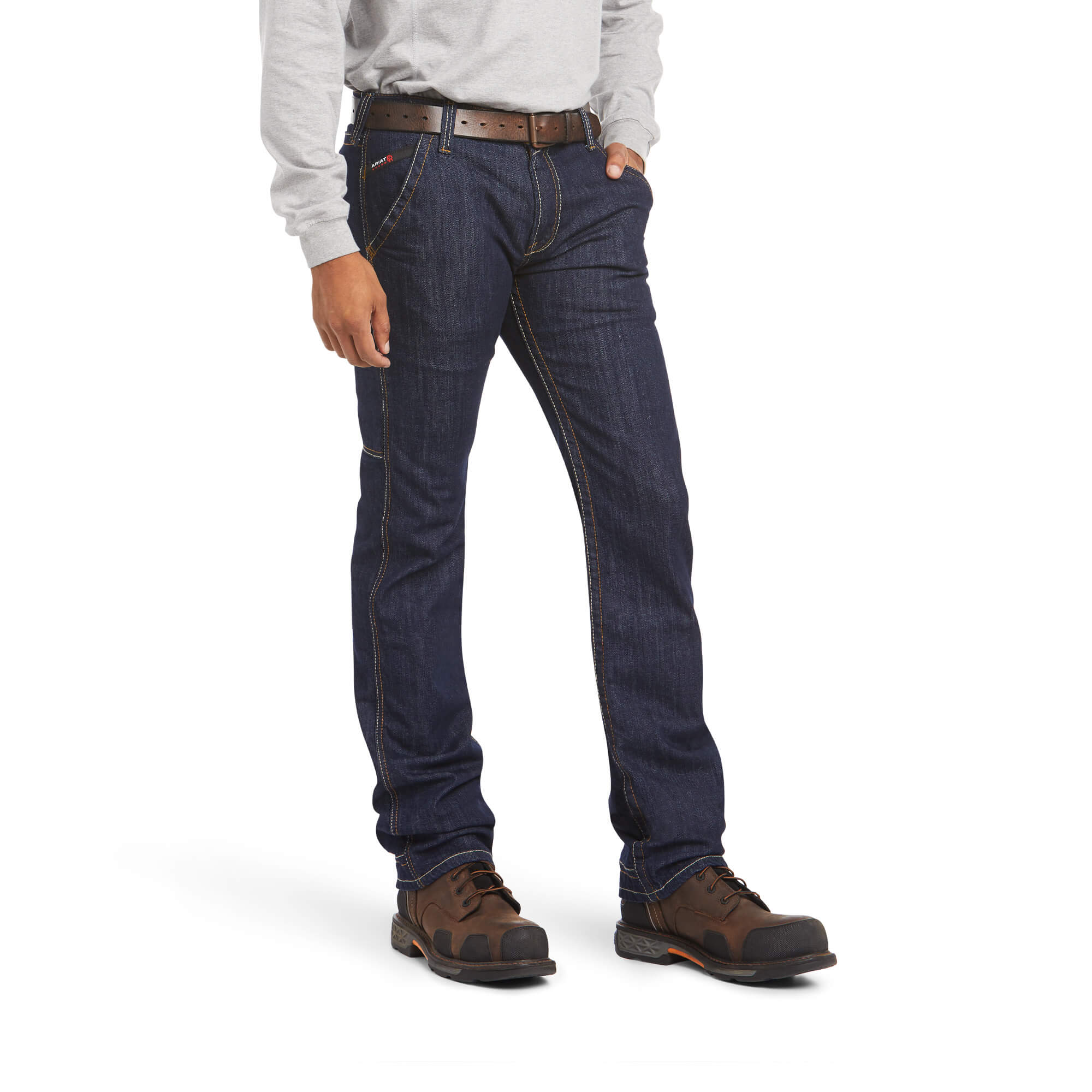 Ariat FR M7 Slim DuraStretch Workhorse Straight Leg Jean - Rinse Wash flame, resistant, retardant, denim, slim, fit