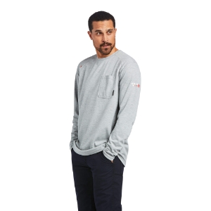 Ariat FR Max Protect Inherent T-Shirt | Heather Grey