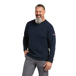 Ariat FR Max Protect Inherent T-Shirt - Navy flame, resistant, retardant, frc, tee, t-shirt, dark, blue, midnight