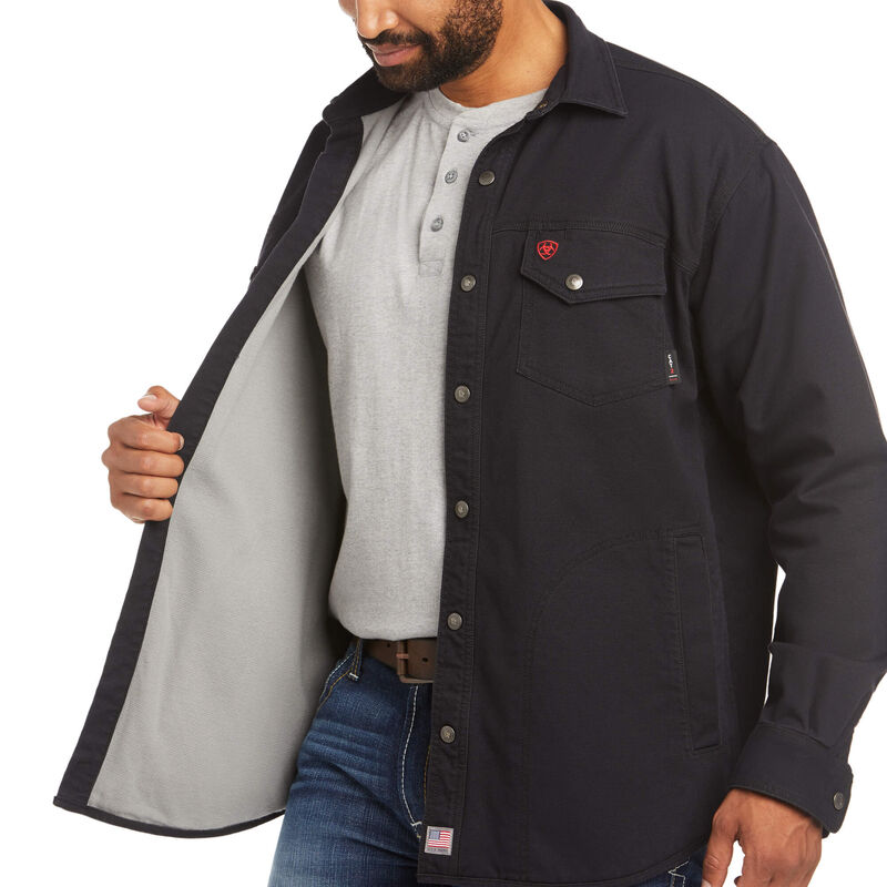 Ariat FR Rig Shirt Jacket - Black - 10027926