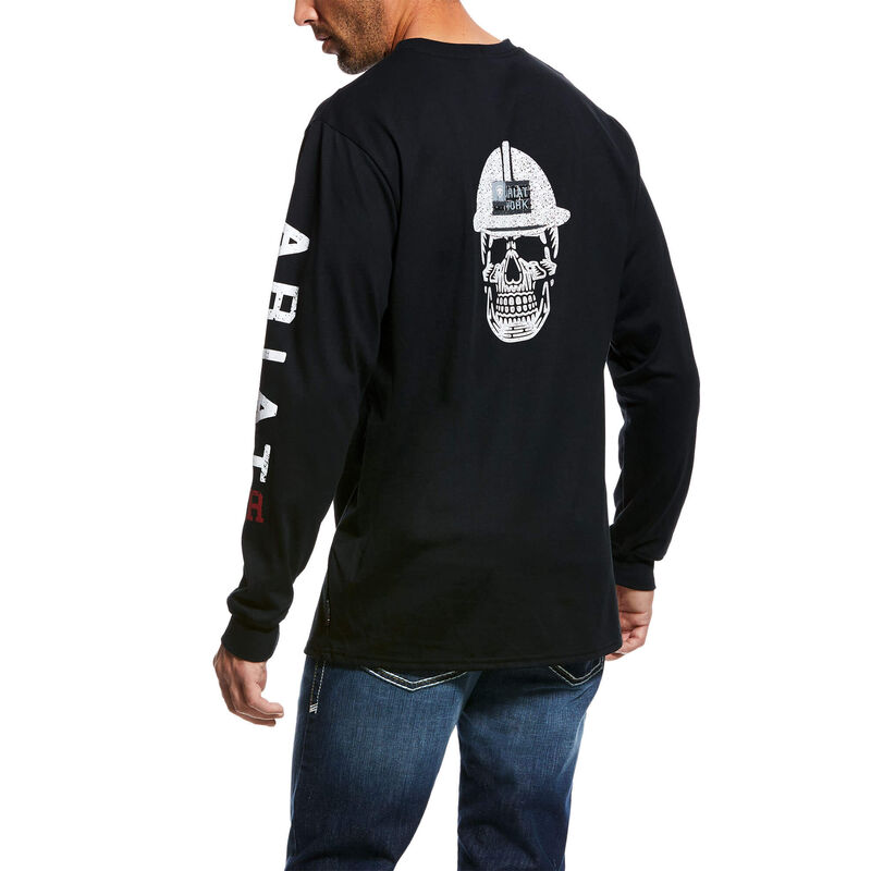 Ariat FR Roughneck Logo Graphic T-Shirt - Black tee, frc, flame, resistant, retardant, shirt, ruffneck, ruff, oil and gas, wildcat, wildcatter