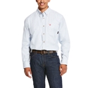 Ariat FR Solid Twill DuraStretch Work Shirt - White Multi - 10027887