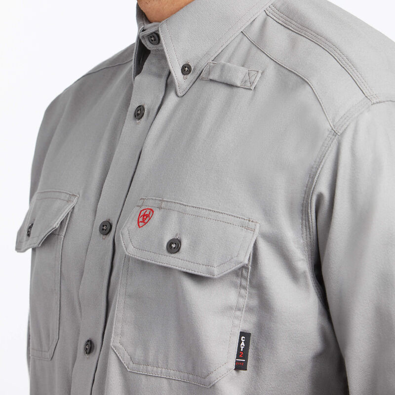 Ariat FR Solid Work Shirt - Silver Fox - 10012253