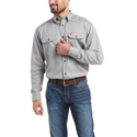 Ariat FR Solid Work Shirt - Silver Fox - 10012253
