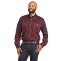 Ariat Men's FR Vented Work Shirt - Malbec - 10035432