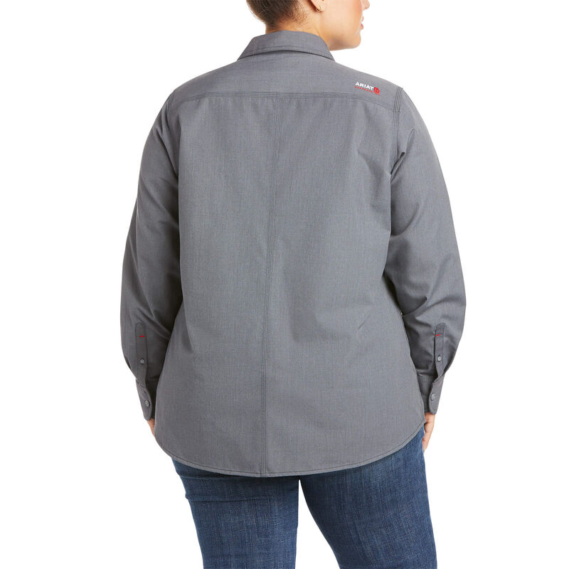Ariat FR Women's Featherlight Work Shirt - Gunmetal - 10030335