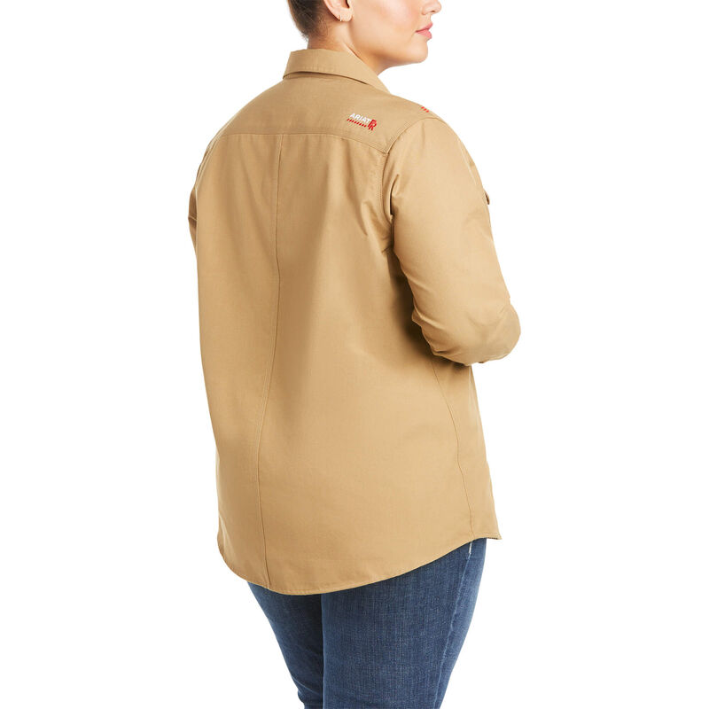 Ariat FR Women's Featherlight Work Shirt - Khaki - 10030336