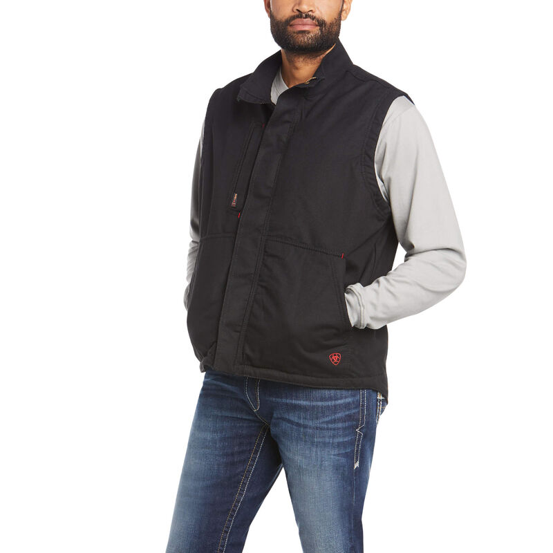 Ariat FR Men's Workhorse Insulated Vest in Black | 10024030