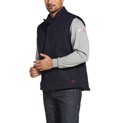 Ariat FR Workhorse Insulated Vest - Navy flame, resistant, retardant, frc, work, horse, outerwear