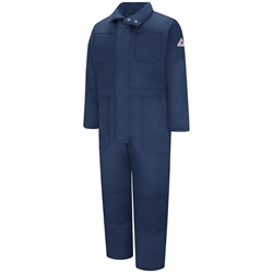 Bulwark Excel FR Premium Insulated Coverall - Navy flame, resistant, retardant, arc, flash, fires, ppe lightweight, insulation