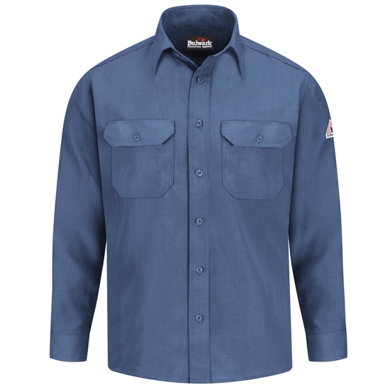 Bulwark FR 4.5 oz. Nomex Uniform Shirt - Gulf Blue - SND2GB