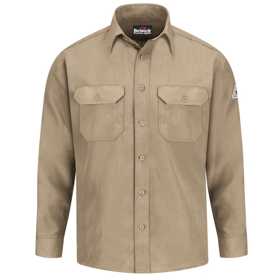 Bulwark FR 4.5 oz. Nomex Uniform Shirt - Tan - SND2TN