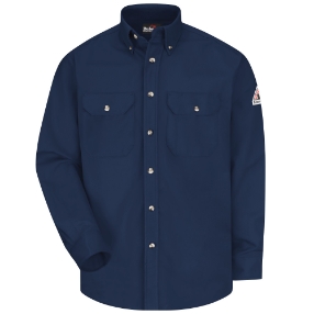 Bulwark FR 7 oz. Dress Uniform Shirt - Navy
