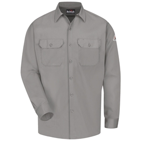 Bulwark FR 7 oz. Excel FR® Comfort Touch® Work Shirt - Gray