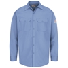 Bulwark FR Button Down Work Shirt - Light Blue flame, resistant, retardant, down, arc, flash, fire, electrical,  mens, mens