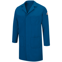 Bulwark FR Concealed Snap Front Nomex Lab Coat - Royal Blue flame, resistant, retardant, arc, flash, fire, chore, IIIA