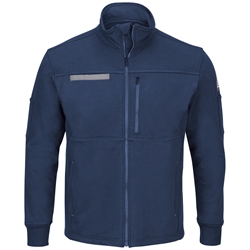 Bulwark FR Full Zip Fleece Jacket - Navy flame, resistant, retardant, frc, arc, flash, fire