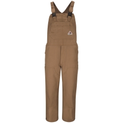Bulwark FR Heavyweight Bib Overall - Brown Duck flame, resistant, retardant, fire, arc, flash, electrical, frc, tan, field, khaki
