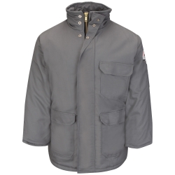 Bulwark FR Heavyweight Excel Comfortouch Insulated Deluxe Parka - Gray flame, resistant, winter, warm, coat, jacket, cold, fire, arc, flash, grey
