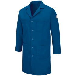 Bulwark FR Mens 6 oz. Nomex Lab Coat - Royal Blue flame, resistant, retardant, arc, flash, fire, IIIA