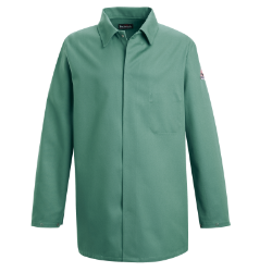 Bulwark FR Mens 9 oz. Midweight Work Coat - Visual Green flame, resistant, retardant, arc, flash, fire, chore, visual, green
