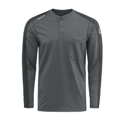 Bulwark FR Mens Flex Knit Henley fire, flame, resistant, retardant, arc, flash, mens, mens, tee, henley, pocket, frc