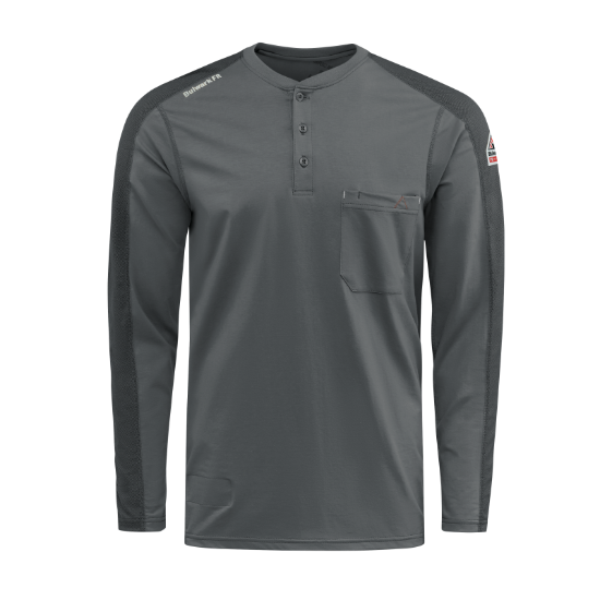 Bulwark FR Men's Flex Knit Henley - STL2
