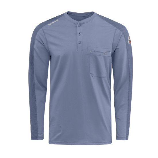 Bulwark FR Men's Flex Knit Henley - STL2