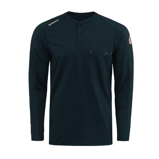 Bulwark FR Men's Flex Knit Henley - STL2