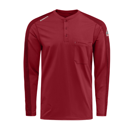 Bulwark FR Men's Flex Knit Henley - STL2