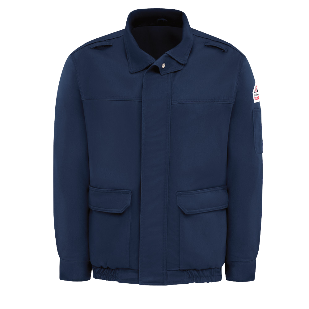 Bulwark FR Mens Lightweight Nomex Lined Bomber Jacket flame, resistant, retardant, arc, fire, flash, frc, outerwear, winterwear, cold, weather, gear, ppe