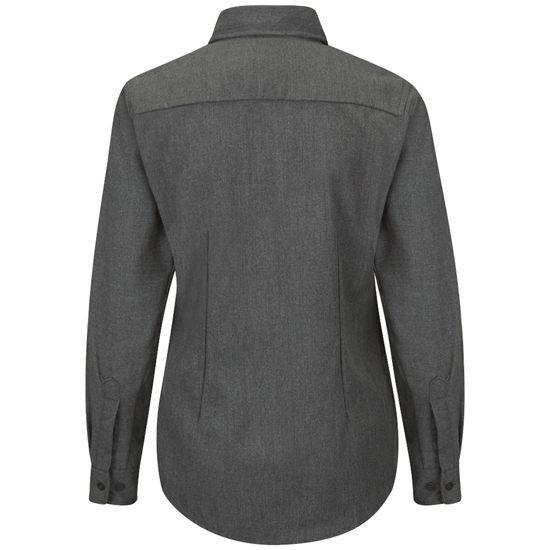 Bulwark FR Women's iQ Series Comfort Woven Lightweight Shirt - Dark Gray - QS51DG