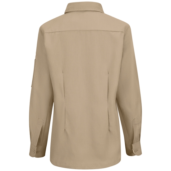 Bulwark FR Women's iQ Series Lightweight Comfort Woven Shirt - Khaki - QS53KH