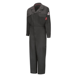 Bulwark FR Womens iQ Series Mobility Coverall - Dark Gray flame, resistant, retardant, arc, flash, fire, ladies, grey