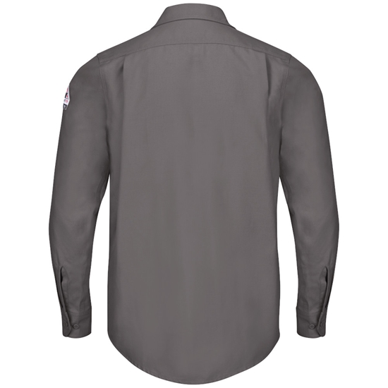 Bulwark FR iQ Series Endurance Men's Work Shirt - Gray - QS40GY