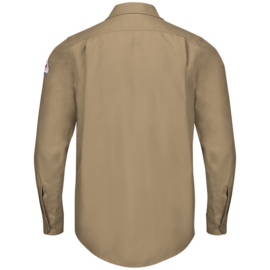 Bulwark FR iQ Series Endurance Men's Work Shirt - Khaki - QS40KH