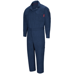 Bulwark FR iQ Series Mobility Coverall - Navy flame, resistant, retardant, arc, flash, fires, ppe