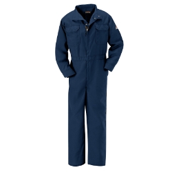 Bulwark Mens FR Lightweight Premium Nomex Coverall - Navy flame, resistant, retardant, arc, flash, fires, ppe