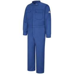 Bulwark Mens FR Lightweight Premium Nomex Coverall - Royal flame, resistant, retardant, arc, flash, fires, ppe, blue
