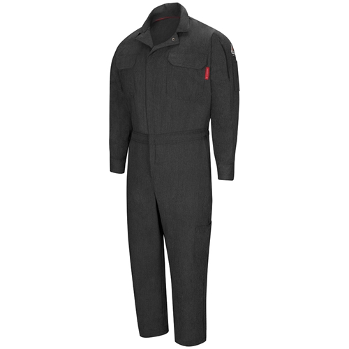 Bulwark Men's Flame Resistant iQ Series Mobility Coverall | Dark Grey