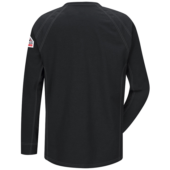 Bulwark iQ Series FR Long Sleeve T-Shirt - Black - QT32BK